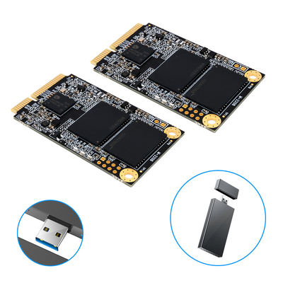 Disco rigido MSATA portatile SSD commerciale senza rumore da 64 GB a 2 TB trasferimento rapido di dati