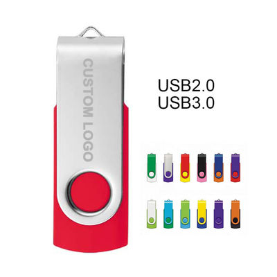64g 32g 16g8g USB Flash Memory Disk 360 gradi di rotazione Flash Drive Enterprise Logo