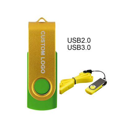 64g 32g 16g8g USB Flash Memory Disk 360 gradi di rotazione Flash Drive Enterprise Logo