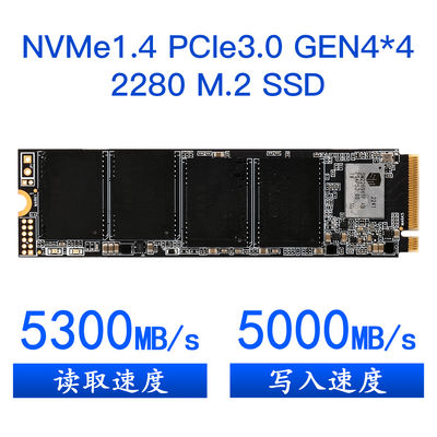 Portable PCIe4.0 SSD with NVMe 1.4 Interface and 500GB to 4TB Capacity for Laptop and Desktop